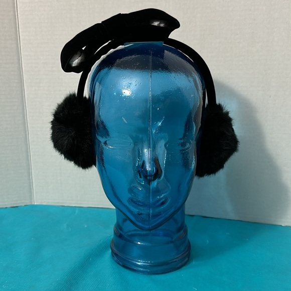 NIB Kate Spade Faux Fur Bow Earmuffs - Picture 8 of 9